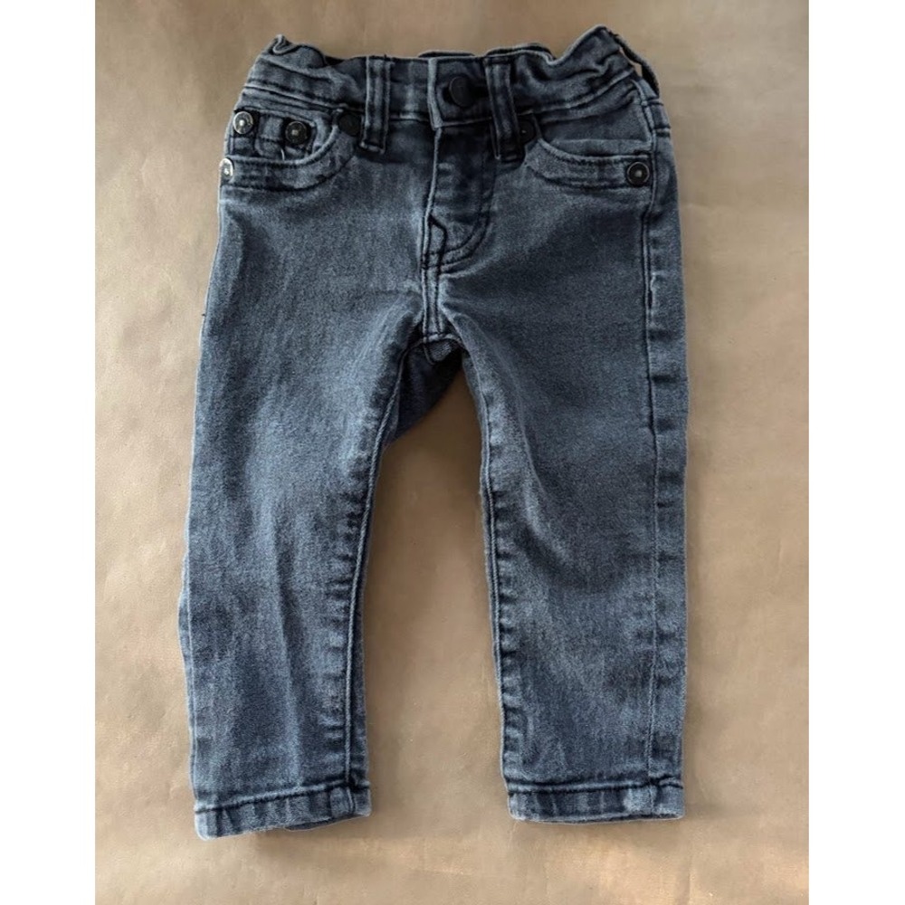 True Religion Kids Geno Relaxed Slim Denim Jeans 18M Adjustable Waist Kidcore